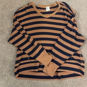 Aerie Waffle Knit Long Sleeve Top